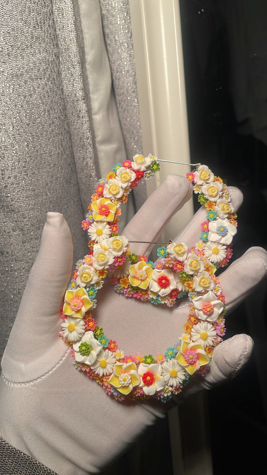 8cm yellow floral freestyle