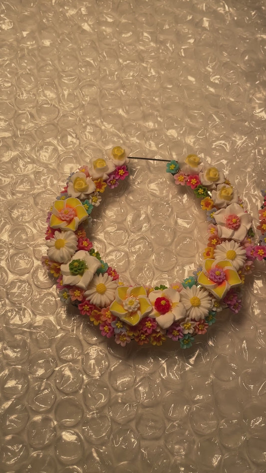 8cm yellow floral freestyle